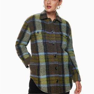 Wilfred Ganna Plaid Button-Up Jacket